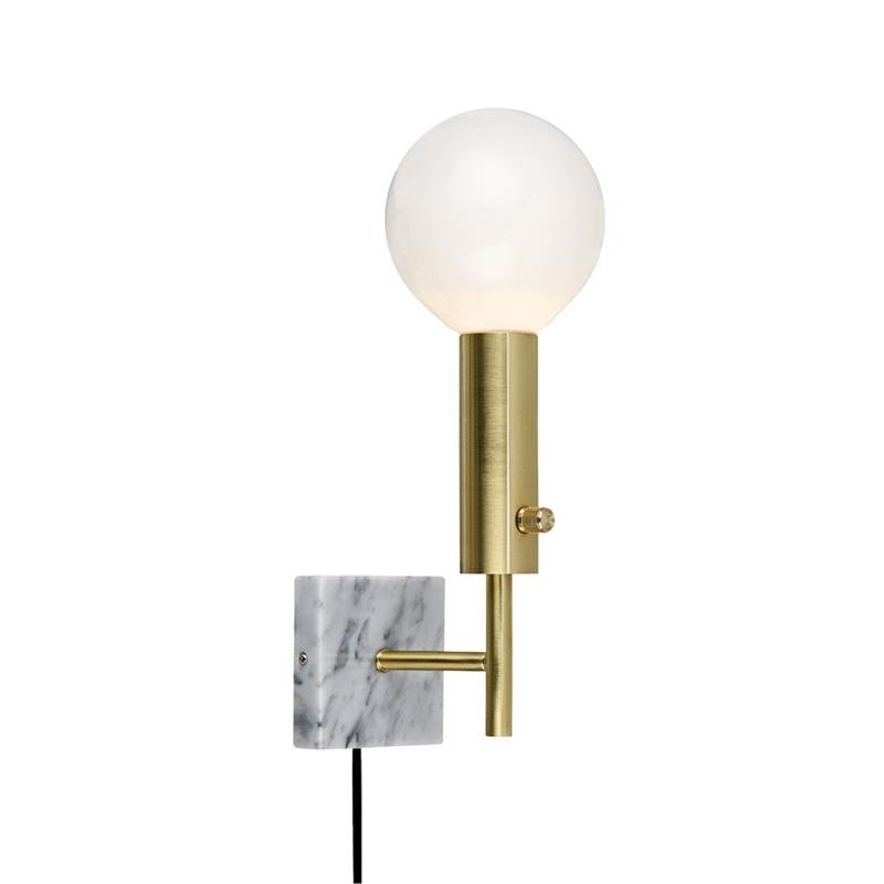 Бра Marble Top Brass Латунь Белый Бра Marble Top Brass Латунь Белый в Орле | Loft Concept