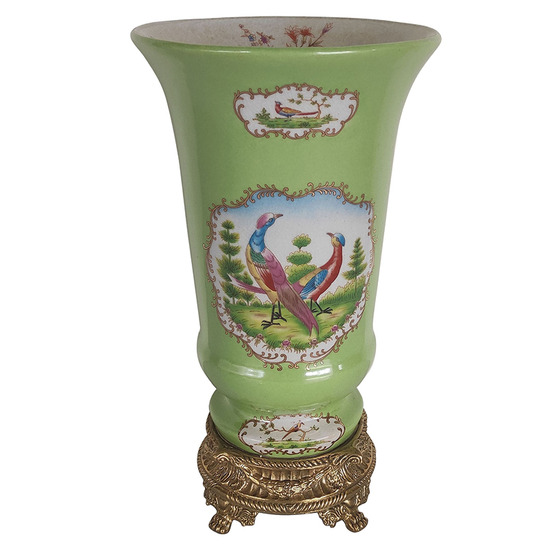 Ваза Gabino Green Vase Бронза Мульти Зеленый Ваза Gabino Green Vase Бронза Мульти Зеленый в Орле | Loft Concept