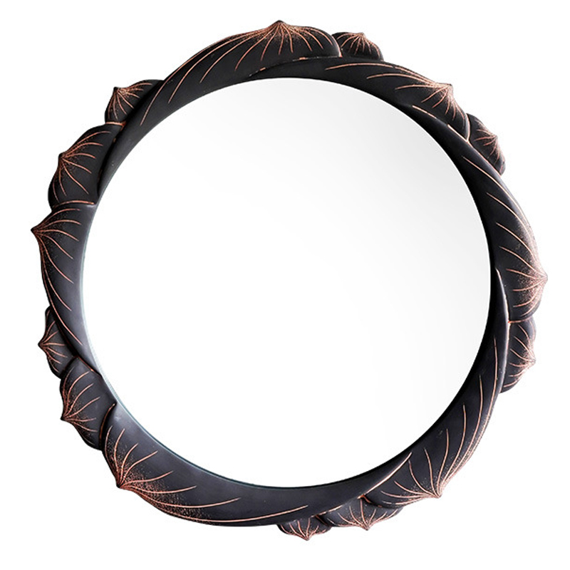 Зеркало Mirror Lotus Графит Розовый пастельный Зеркало Mirror Lotus Графит Розовый пастельный в Орле | Loft Concept