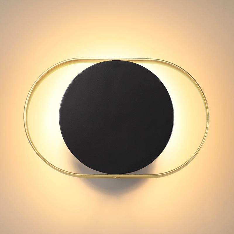 Бра Globo Ocular Sconce Oval Black Золотой Черный в Орле | Loft Concept 