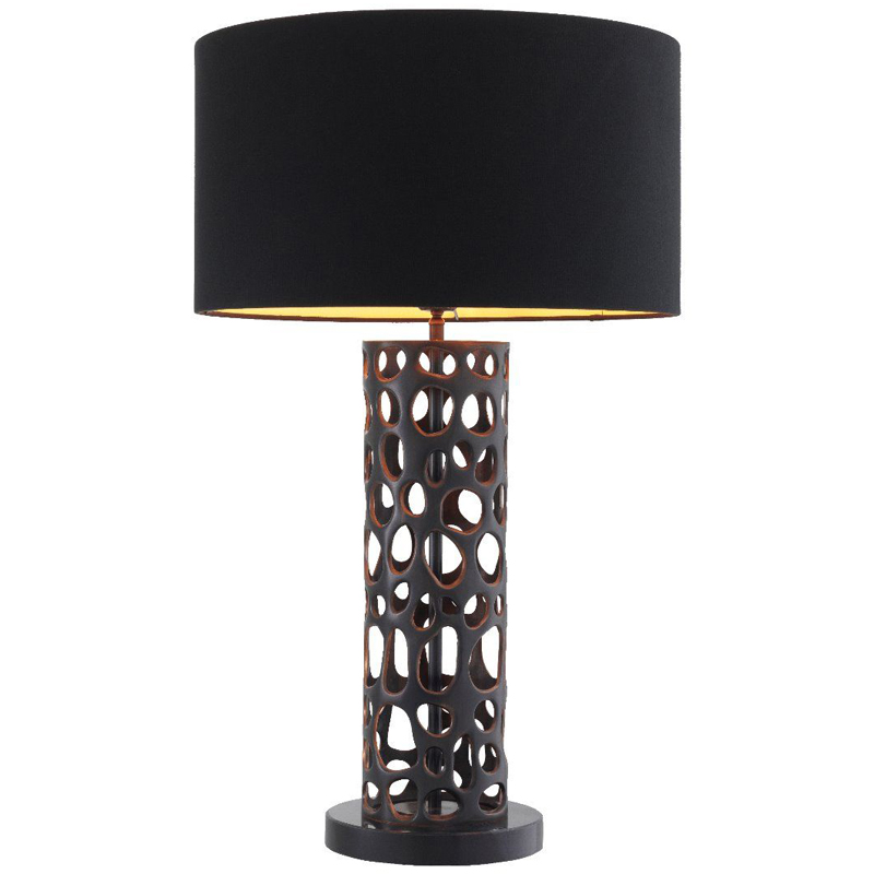 Настольная лампа Eichholtz Table Lamp Dix Bronze Черный Темная бронза Черный Мрамор Nero Золотой Настольная лампа Eichholtz Table Lamp Dix Bronze Черный Темная бронза Черный Мрамор Nero Золотой в Орле | Loft Concept
