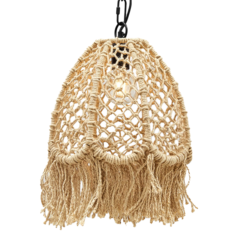 Люстра в стиле бохо Manuela Boho Chandelier Черный Бежевый в Орле | Loft Concept 