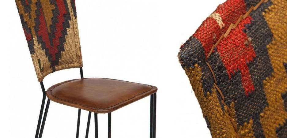 Стул кожаный Kelim Pattern Стул кожаный Kelim Pattern - Loft-Concept в Орле