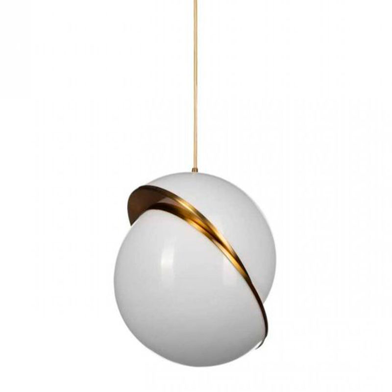 Подвесной Светильник Crescent Celling Lee Broom D 30 см Золотой Белый Подвесной Светильник Crescent Celling Lee Broom D 30 см Золотой Белый в Орле | Loft Concept