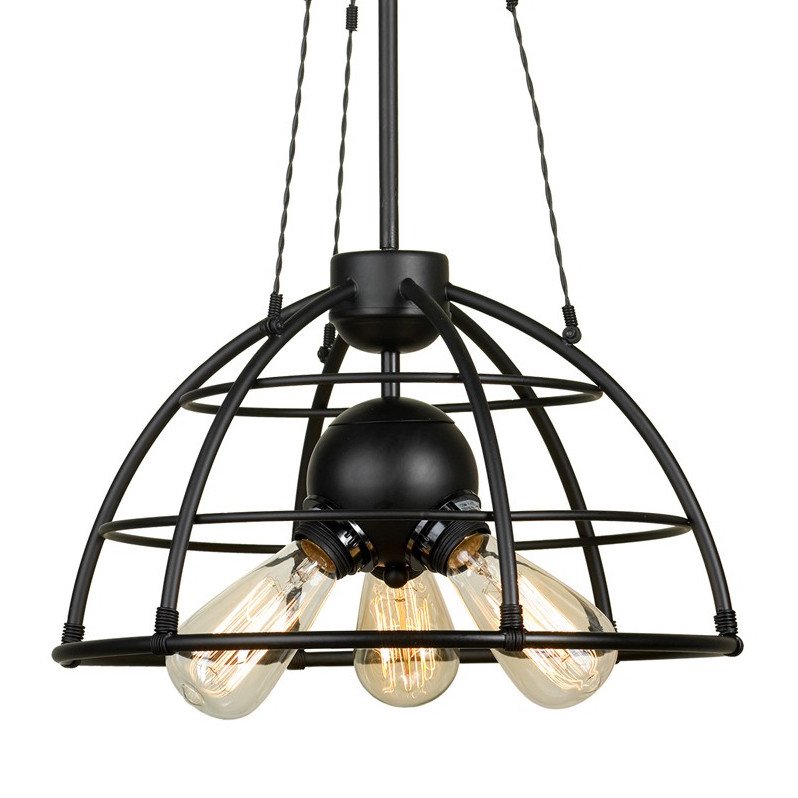 Подвесной светильник Cage Top Pendant Черный Подвесной светильник Cage Top Pendant Черный в Орле | Loft Concept