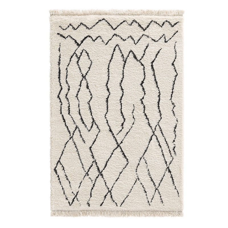 Ковер Oriental Style Carpet II Черно-белый Ковер Oriental Style Carpet II Черно-белый в Орле | Loft Concept
