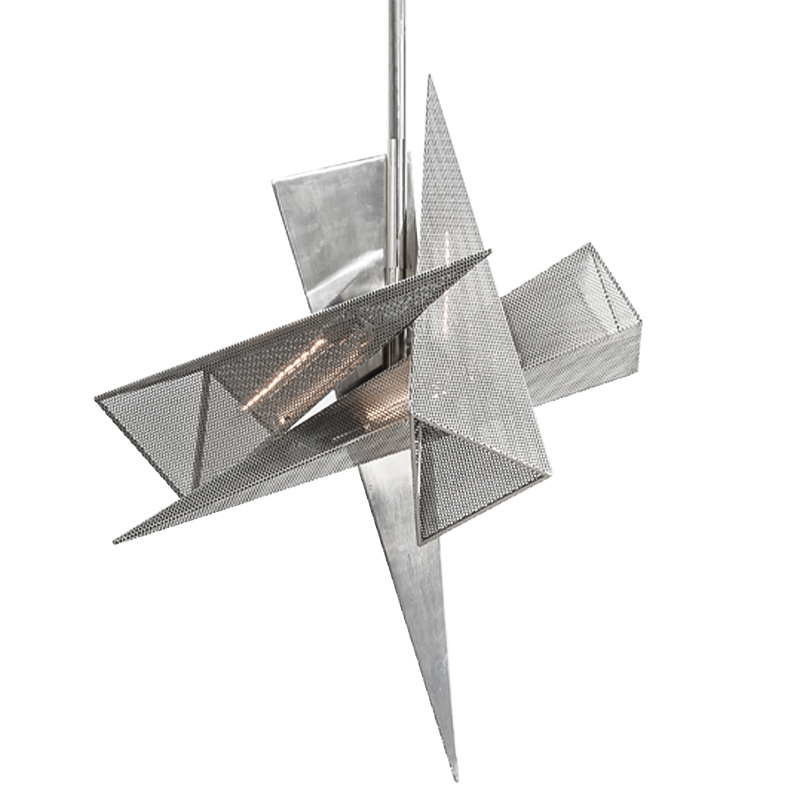 Люстра Susan Hornbeak TRYSTAN CHANDELIER - Silver Leafed Perforated Steel Pyramids Silver Серебряный Люстра Susan Hornbeak TRYSTAN CHANDELIER - Silver Leafed Perforated Steel Pyramids Silver Серебряный в Орле | Loft Concept