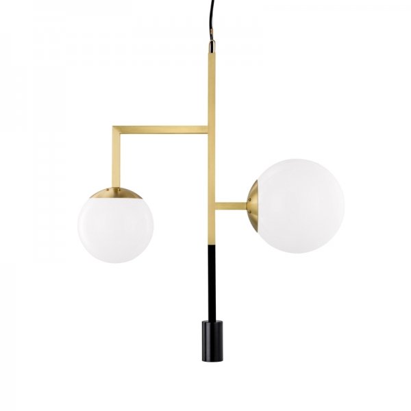Подвесной светильник Orsjo Decostick Pendant Light Черный Белый Латунь Подвесной светильник Orsjo Decostick Pendant Light Черный Белый Латунь в Орле | Loft Concept