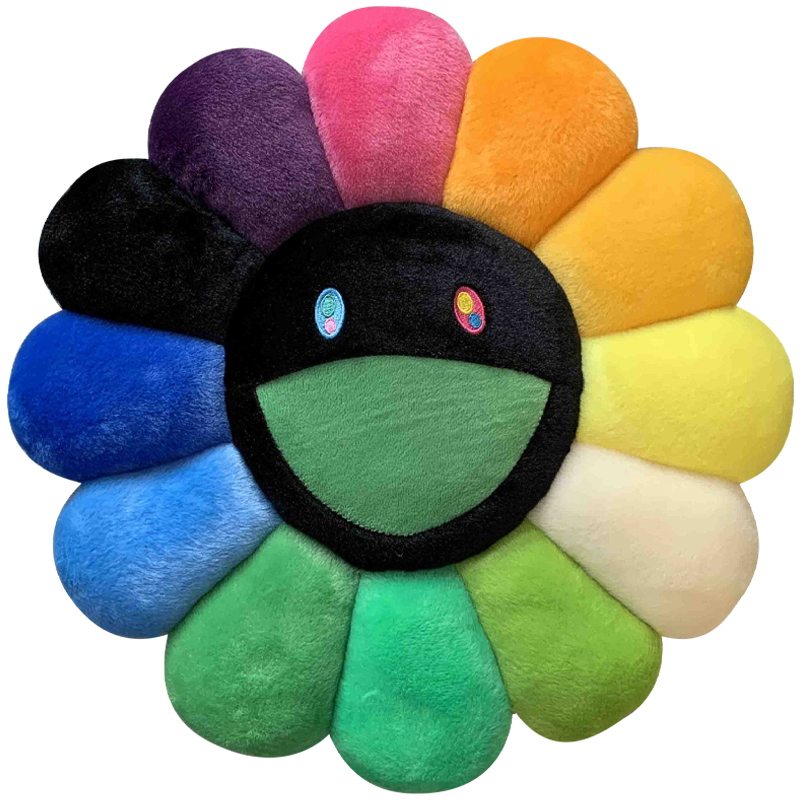 Подушка Takashi Murakami Black Мульти Черный Подушка Takashi Murakami Black Мульти Черный в Орле | Loft Concept