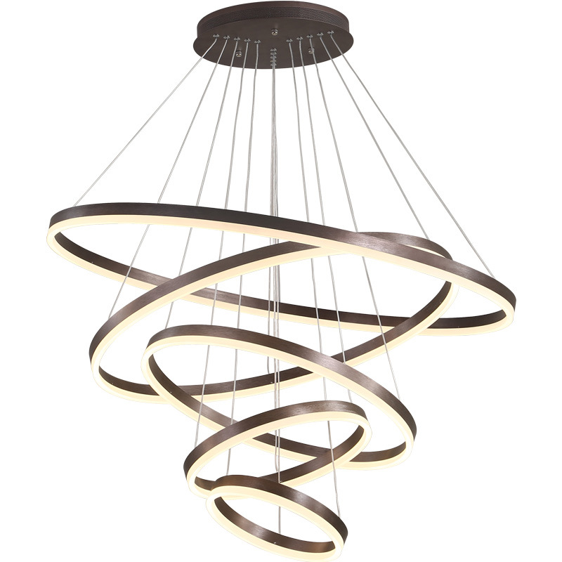 Люстра Ribbon Circles Chandelier Темная бронза Люстра Ribbon Circles Chandelier Темная бронза в Орле | Loft Concept