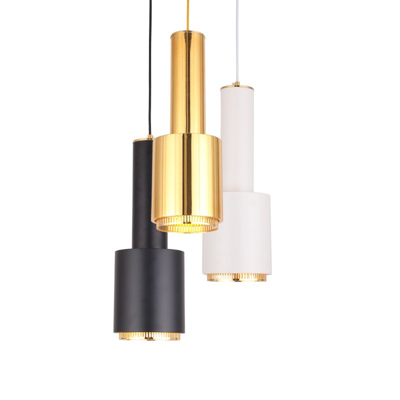 Подвесной светильник Alvar Aalto A110 Pendant Lamp Латунь Белый Черный Подвесной светильник Alvar Aalto A110 Pendant Lamp Латунь Белый Черный в Орле | Loft Concept