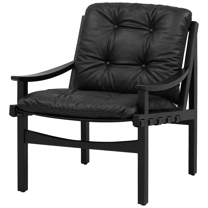 Кресло Bonfils Armchair Черный Золотой Кресло Bonfils Armchair Черный Золотой в Орле | Loft Concept