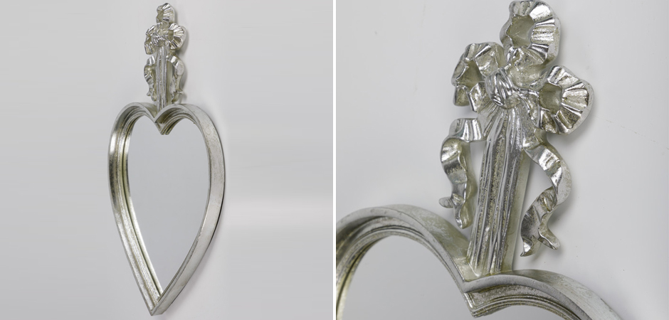 Зеркало Mirror Heart Серебристое Зеркало Mirror Heart Серебристое - Loft-Concept в Орле