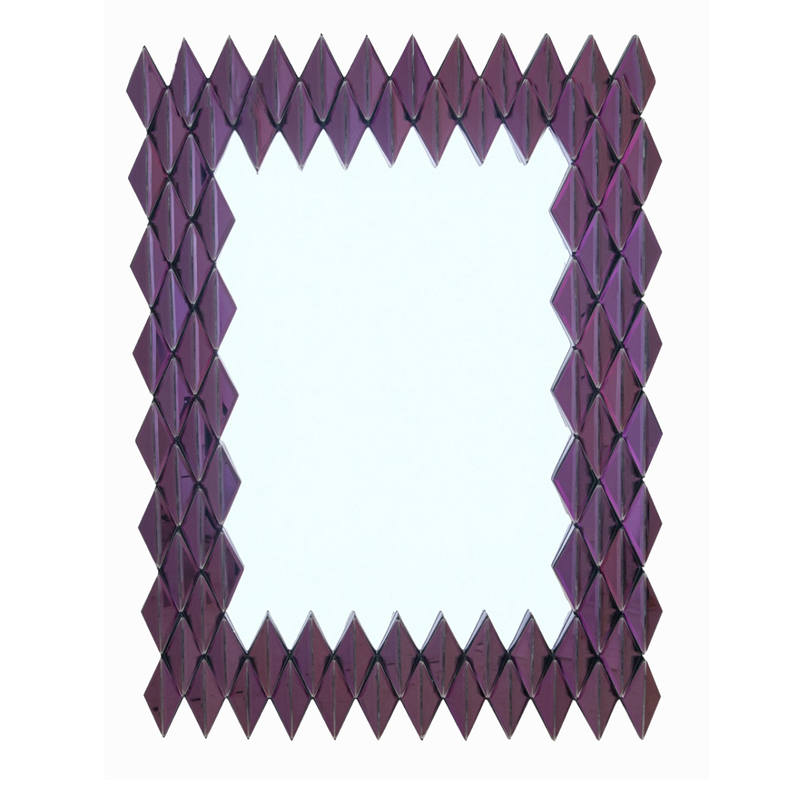 Зеркало Purple Rhombuses Mirror Фиолетовый Зеркало Purple Rhombuses Mirror Фиолетовый в Орле | Loft Concept