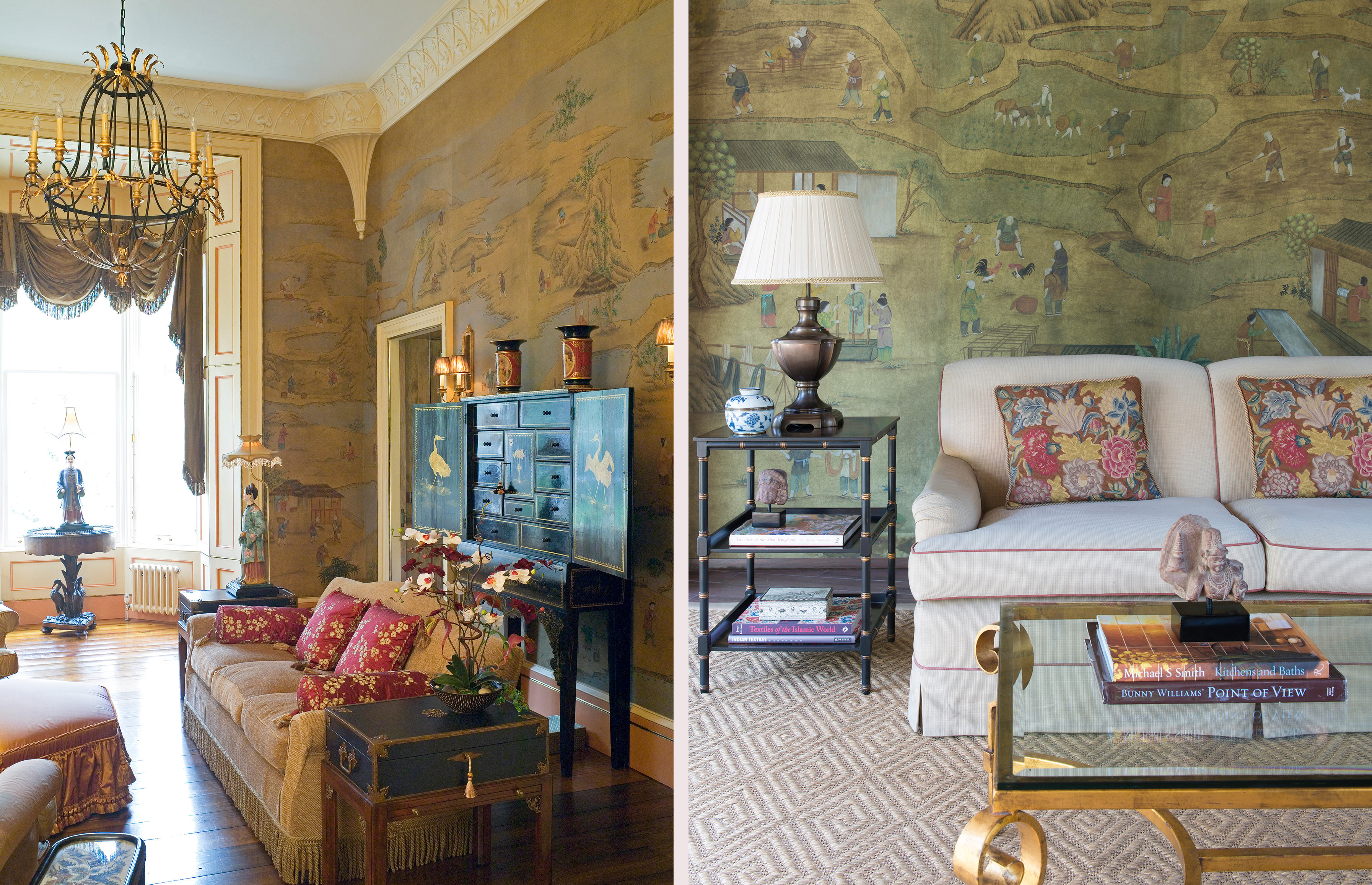 Обои ручная роспись Coutts Oak tobacco - фото №1