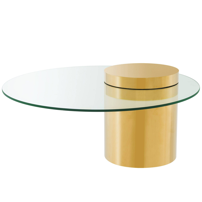 Кофейный стол Eichholtz Coffee Table Equilibre Глянцевое золото Прозрачный Кофейный стол Eichholtz Coffee Table Equilibre Глянцевое золото Прозрачный в Орле | Loft Concept