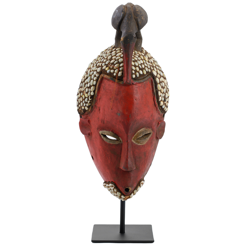 Маска African Mask Bomani Коричневый Красный Черный Маска African Mask Bomani Коричневый Красный Черный в Орле | Loft Concept