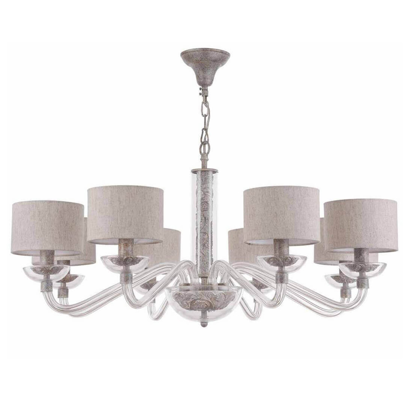 Люстра Sabella Light Chandelier 8 lamp Серый Люстра Sabella Light Chandelier 8 lamp Серый в Орле | Loft Concept