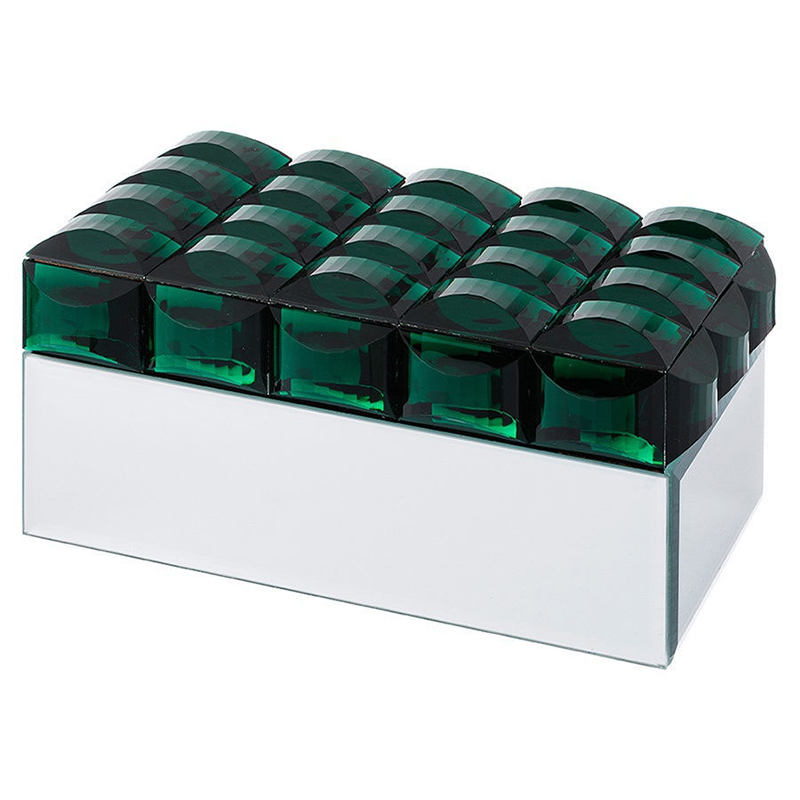 Шкатулка Glass Emerald Mirror Box Изумрудный Зеркало Шкатулка Glass Emerald Mirror Box Изумрудный Зеркало в Орле | Loft Concept