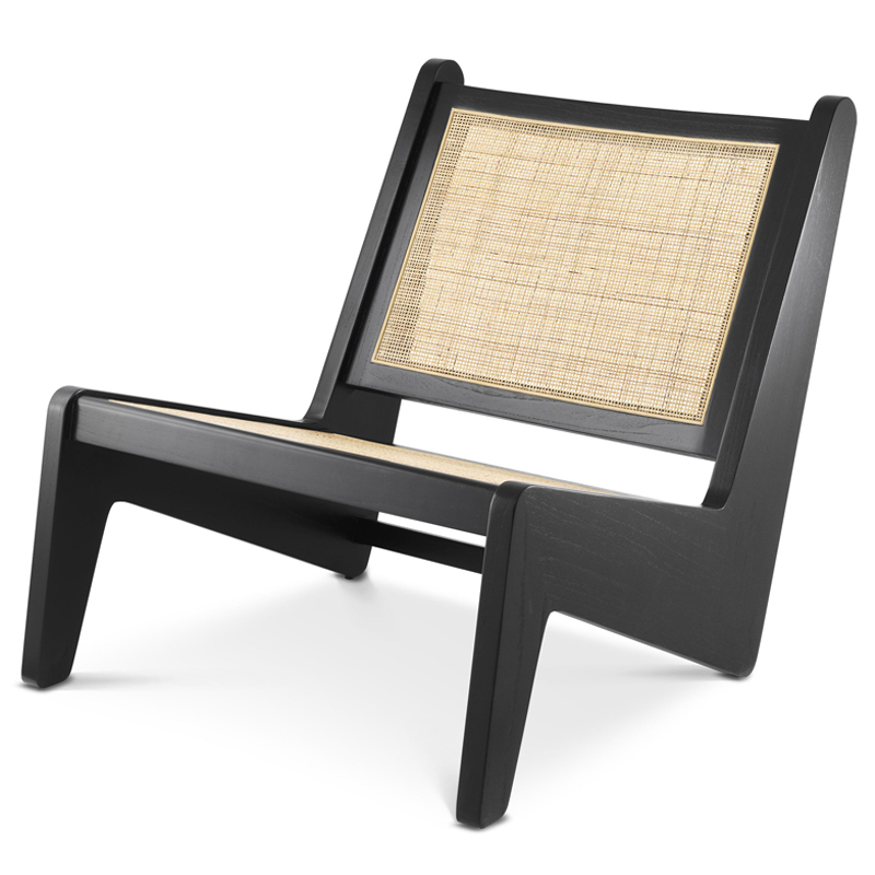 Кресло Eichholtz Chair Aubin black Черный Бежевый в Орле | Loft Concept 