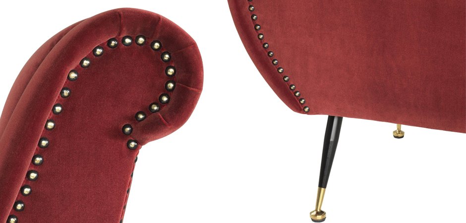 Кресло Eichholtz Chair Giardino Wine Red Кресло Eichholtz Chair Giardino Wine Red - Loft-Concept в Орле