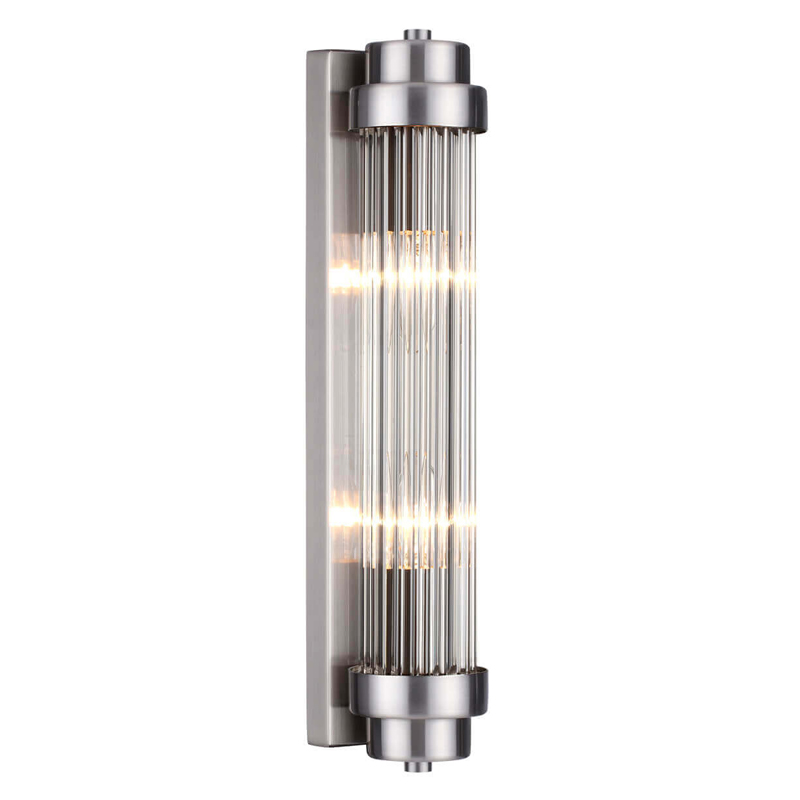 Бра Dirck Glass TUBE Sconce Nickel Никель в Орле | Loft Concept 