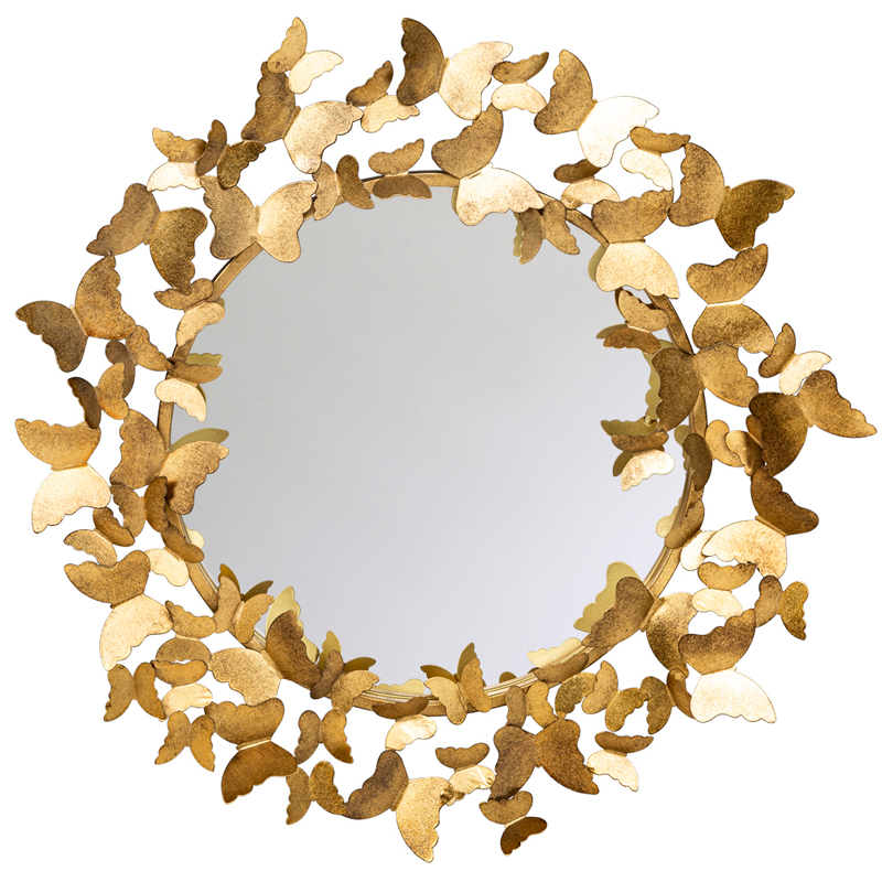 Зеркало Butterflies Circle Gold Mirror  в Орле | Loft Concept 