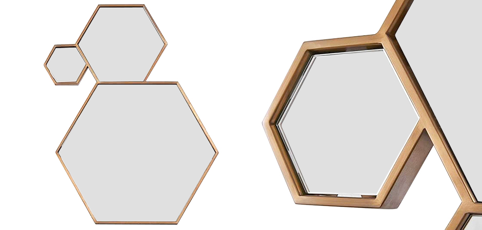 Зеркало Hexagons Mirror Зеркало Hexagons Mirror - Loft-Concept в Орле