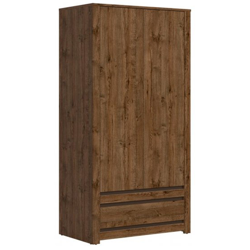 Шкаф Helga Wardrobe две двери Дуб темный Шкаф Helga Wardrobe две двери Дуб темный в Орле | Loft Concept