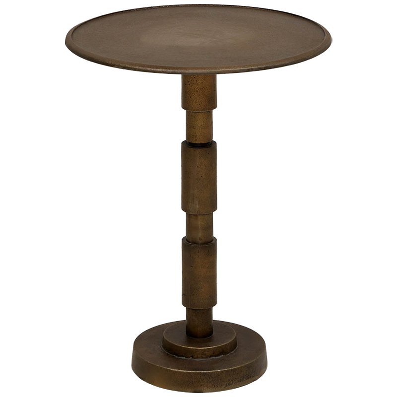 Приставной круглый металлический стол Thanh Side Table Бронза Приставной круглый металлический стол Thanh Side Table Бронза в Орле | Loft Concept