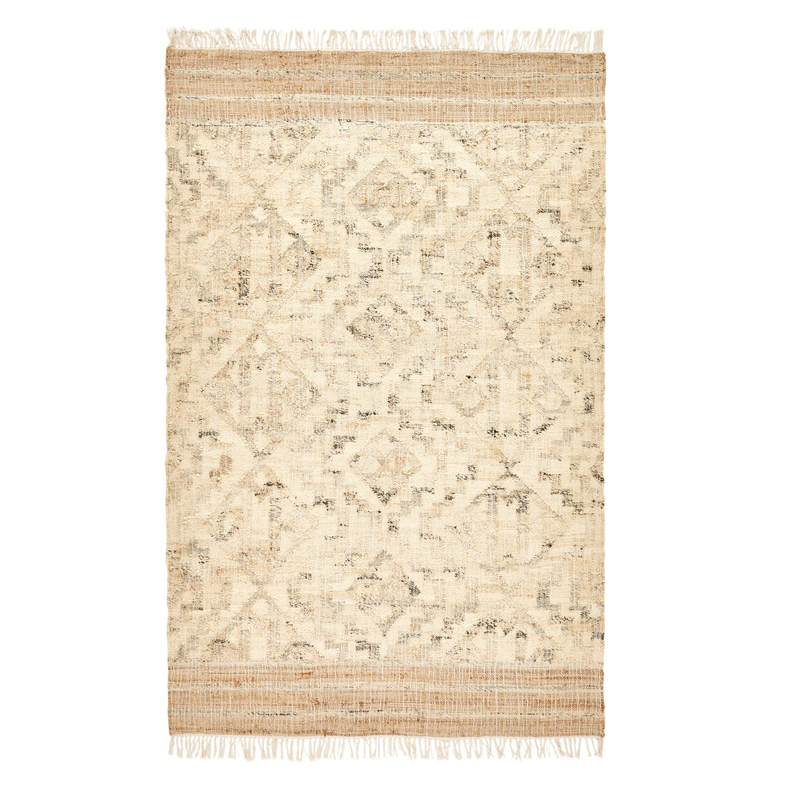 Ковер Graphic Carpet джут и хлопок Бежевый Серый в Орле | Loft Concept 