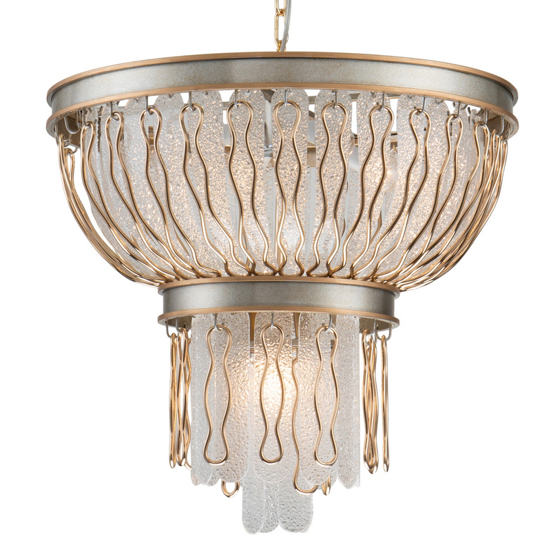 Люстра Abel Chandelier 55 Золотой Серебряный Прозрачный Люстра Abel Chandelier 55 Золотой Серебряный Прозрачный в Орле | Loft Concept