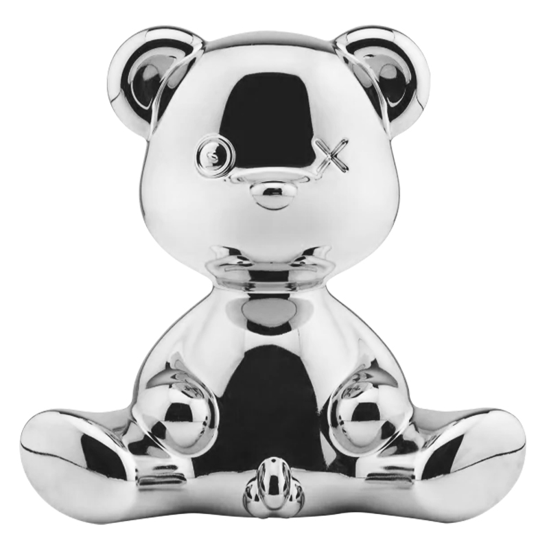 Статуэтка Teddy Boy Metal Finish with Cable Серебро Серебряный Статуэтка Teddy Boy Metal Finish with Cable Серебро Серебряный в Орле | Loft Concept