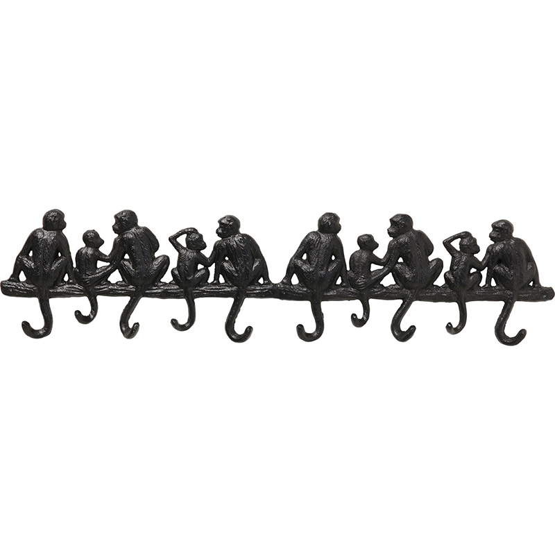 Настенная вешалка Monkey Family L Черный Настенная вешалка Monkey Family L Черный в Орле | Loft Concept