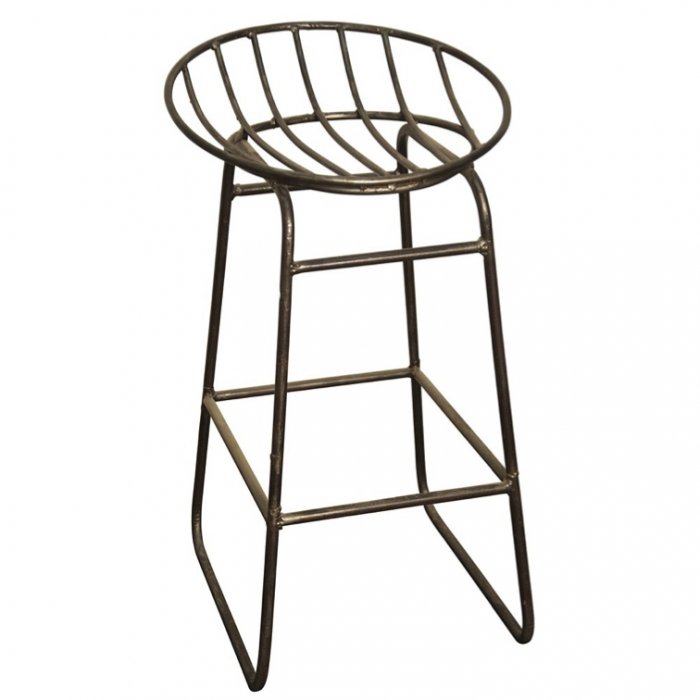 Барный стул Industrial Iron Grille Bar Stool Латунь Барный стул Industrial Iron Grille Bar Stool Латунь в Орле | Loft Concept