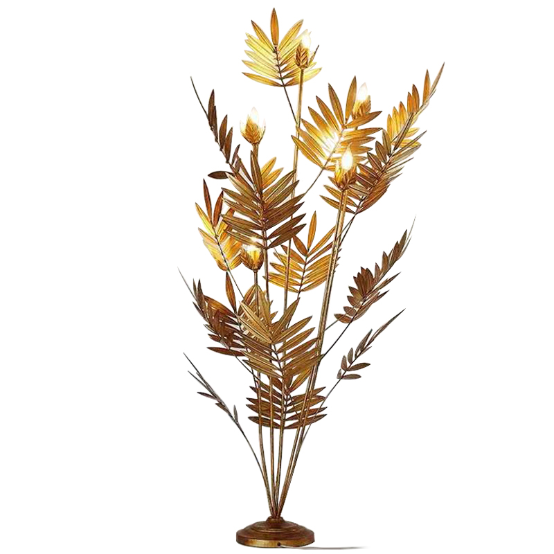 Торшер Palm Leaves Gold Las Palmas Floor Lamp Золотой в Орле | Loft Concept 