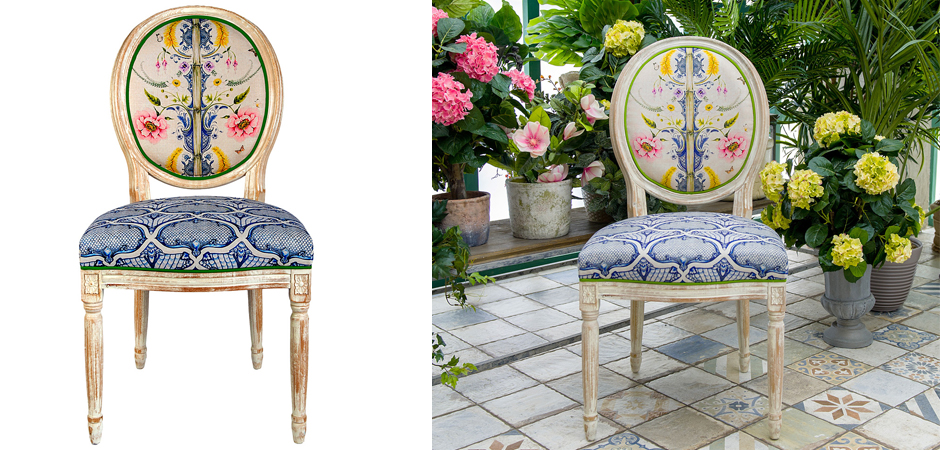 Стул Blue Flower Waltz Stool Стул Blue Flower Waltz Stool - Loft-Concept в Орле