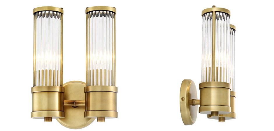 Бра Wall Lamp Claridges Dual Brass - Loft-Concept в Орле