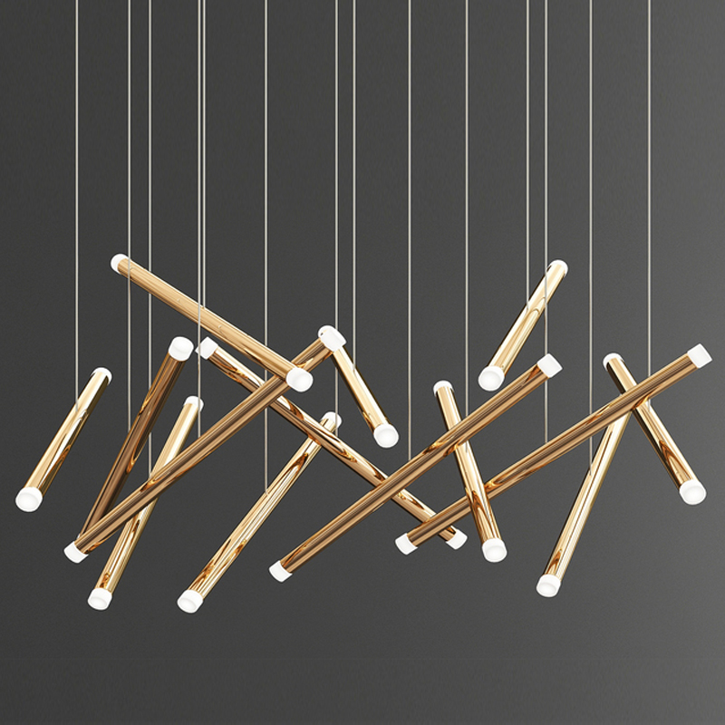 Люстра Dutti D0068 LED Chandelier Modern 14 Глянцевое золото Люстра Dutti D0068 LED Chandelier Modern 14 Глянцевое золото в Орле | Loft Concept
