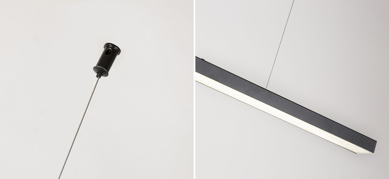 Люстра с декоративным элементом из мрамора  DRAWING LINES - фото №1