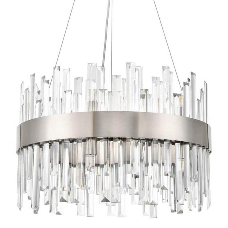 Люстра Cramer Chandelier 50 satin nickel Прозрачный (Transparent) Никель Сатин Люстра Cramer Chandelier 50 satin nickel Прозрачный (Transparent) Никель Сатин в Орле | Loft Concept