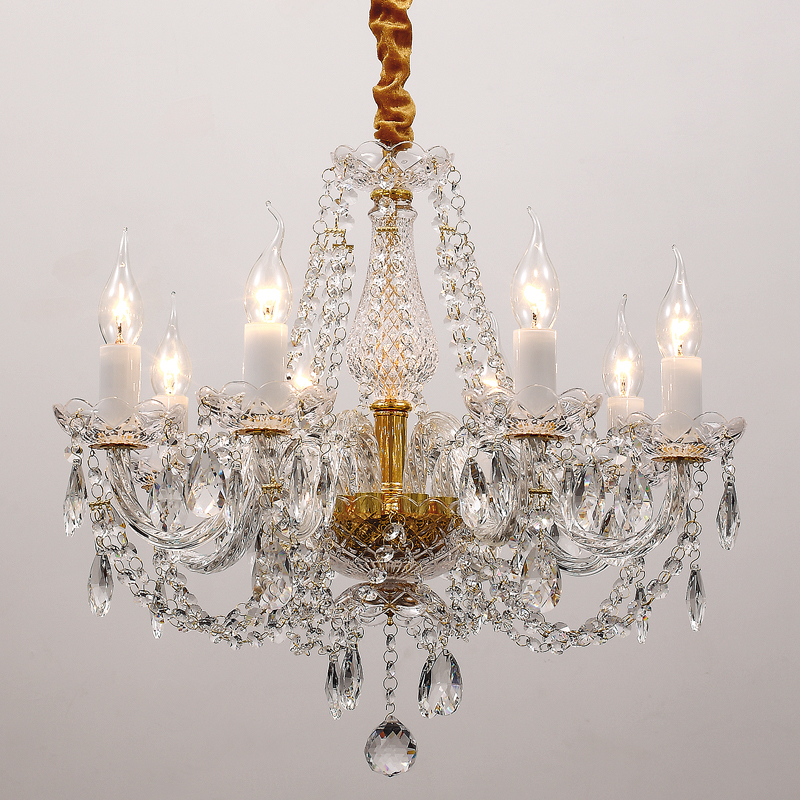 Люстра Melisa Chandelier Прозрачный Глянцевое золото Люстра Melisa Chandelier Прозрачный Глянцевое золото в Орле | Loft Concept