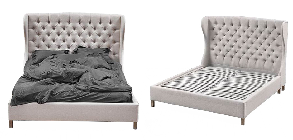 Кровать Aivengo Bed Light Gray Кровать Aivengo Bed Light Gray - Loft-Concept в Орле