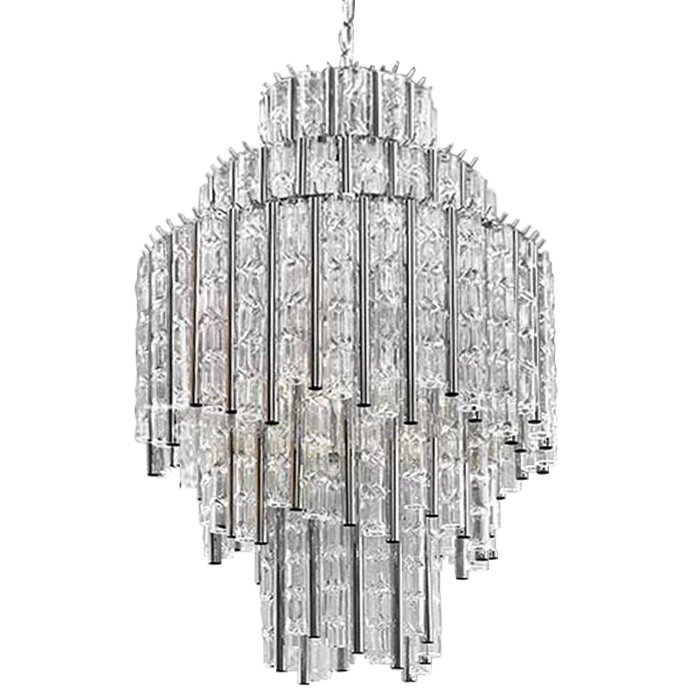 Люстра Chandelier Gigi M Прозрачное Стекло Хром Люстра Chandelier Gigi M Прозрачное Стекло Хром в Орле | Loft Concept