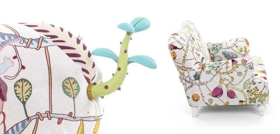 Кресло Seletti Armchair Botanical diva white - фото №1