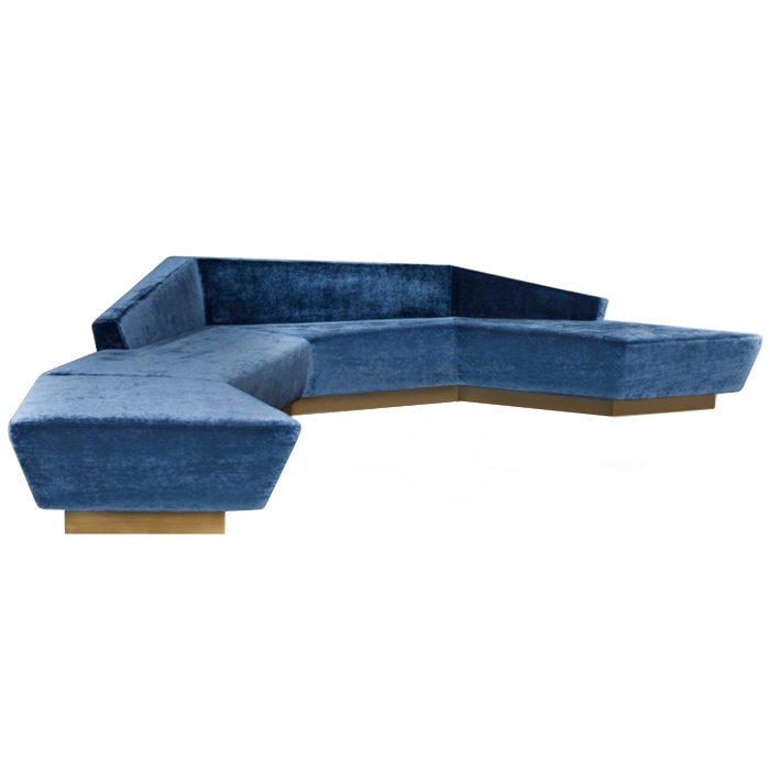 Диван Anaktae ADRASTUS SOFA Синий Латунь Диван Anaktae ADRASTUS SOFA Синий Латунь в Орле | Loft Concept