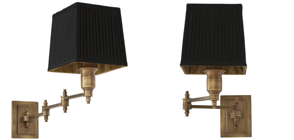 Бра Wall Lamp Lexington Swing Brass+Black Бра Wall Lamp Lexington Swing Brass+Black - Loft-Concept в Орле