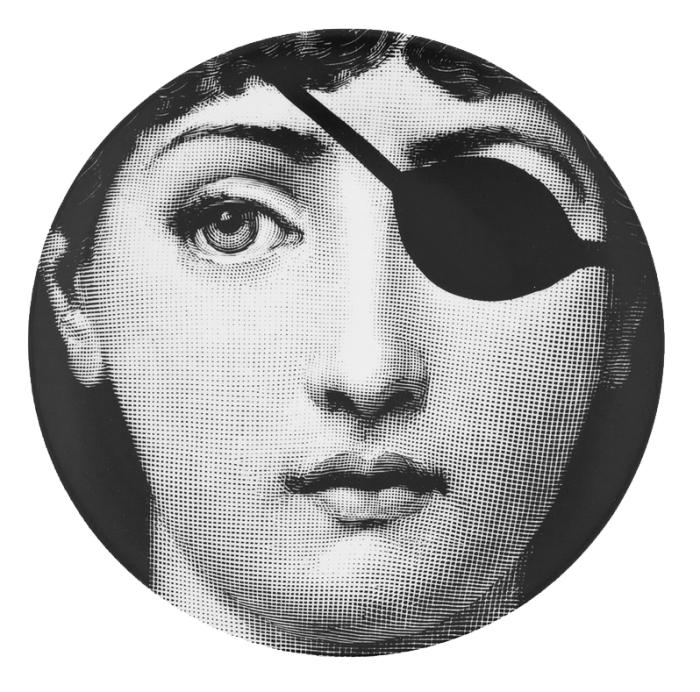 Декоративная тарелка Fornasetti 008 Черный Декоративная тарелка Fornasetti 008 Черный в Орле | Loft Concept