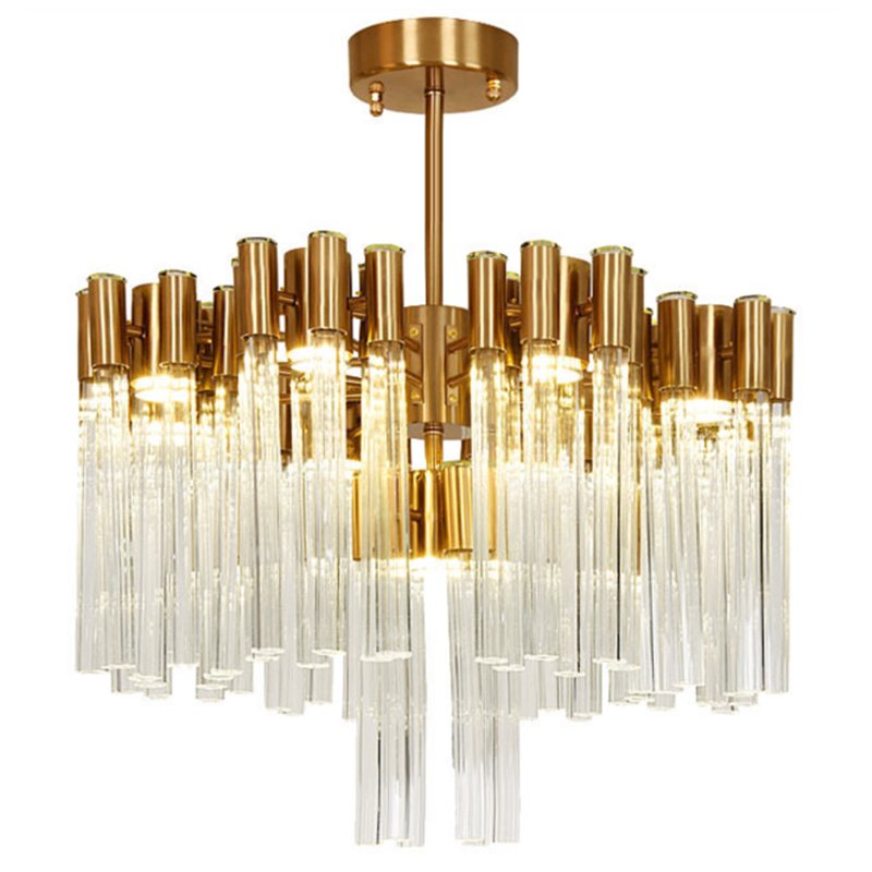 Люстра Contemporary chandelier crystal brass 65 Глянцевое золото Прозрачное Стекло Люстра Contemporary chandelier crystal brass 65 Глянцевое золото Прозрачное Стекло в Орле | Loft Concept