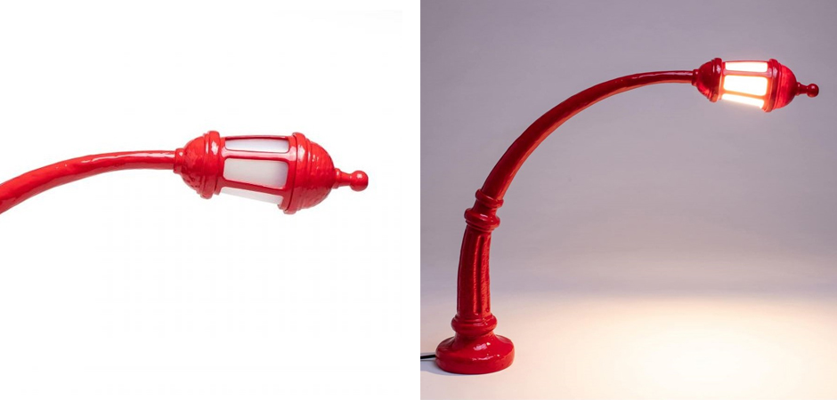 Настольная лампа Seletti Street Lamp Red Настольная лампа Seletti Street Lamp Red - Loft-Concept в Орле